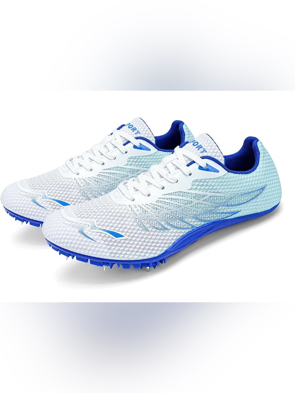 Track & Field Shoes For Men & Women  Blue & White - 9 Women, 7.5 Men NEW!